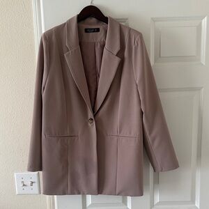 Stoosh Women's Blazer in Taupe
